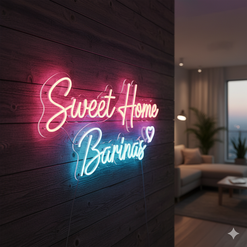 Letrero de neón personalizado para sala