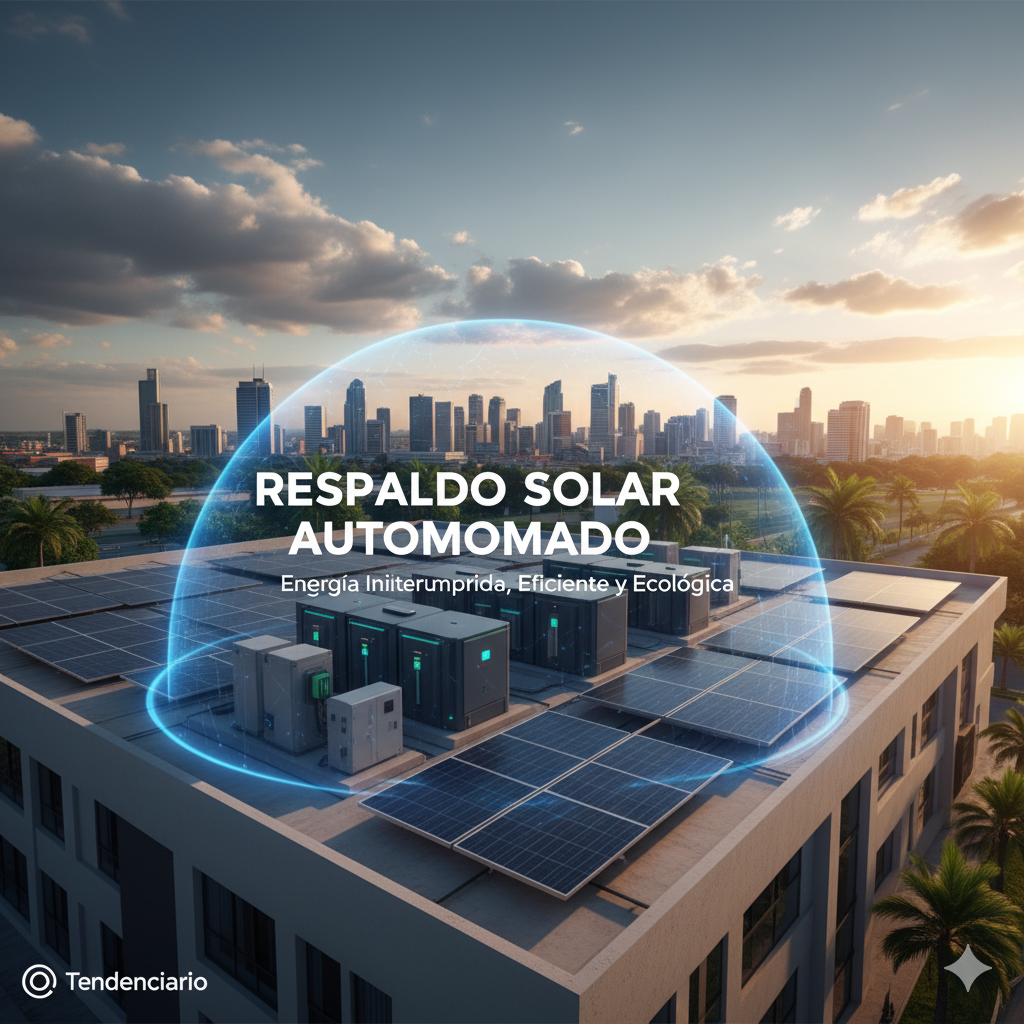 Equipo de Respaldo Solar en uso